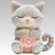 Glowing Gray Cat Plush Toy - Cuddly LED-Stuffed Animal