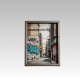 Urban Graffiti Alley Framed Art - Industrial Street Style Wall Decor